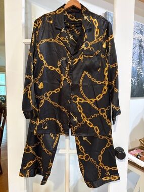 Y2K Victorias Secret Satin Pajama Set Vintage Small